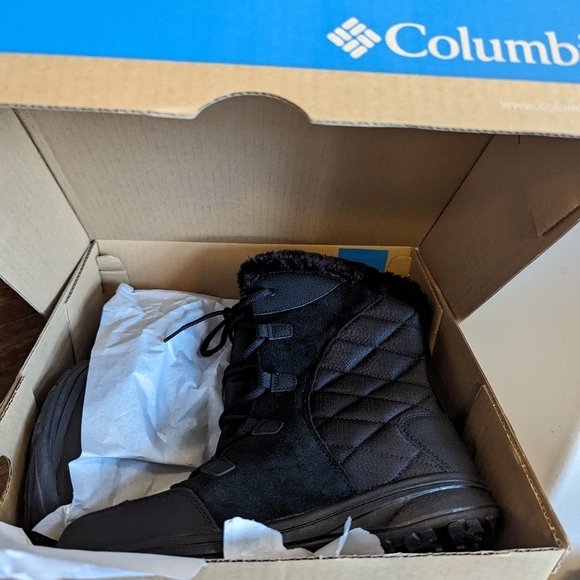 Columbia Womens waterproof Winter Boots, black Size 10 New in box - Picture 7 of 10